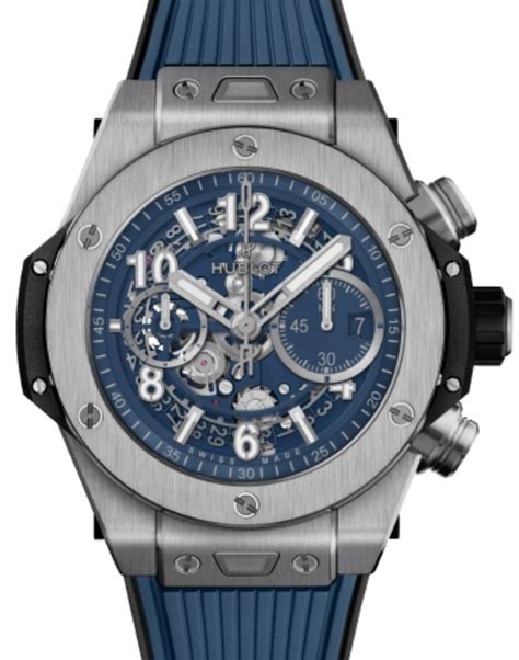 hublot unico titanium blue